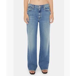 MOTHER Lil Dodger Ankle High-Rise Straight-Leg Jeans Strike a Pose 31